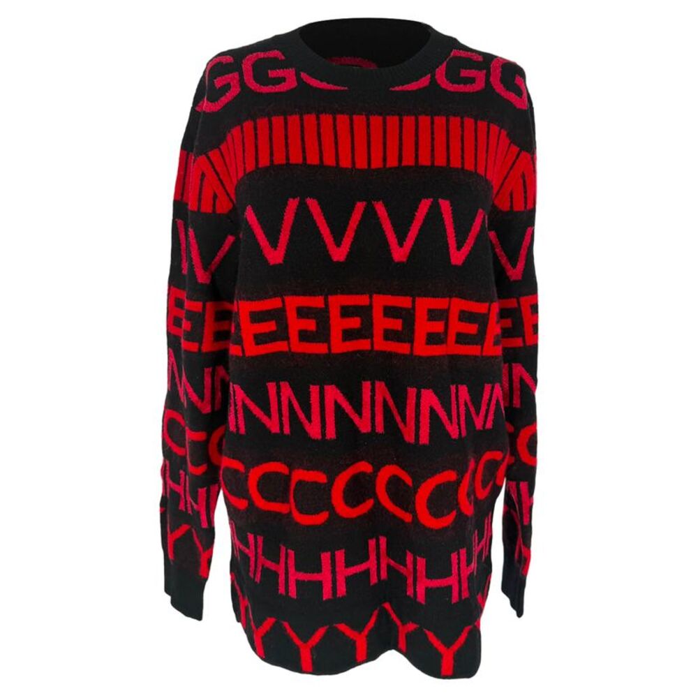 Givenchy Crewneck Sweater in Red Wool